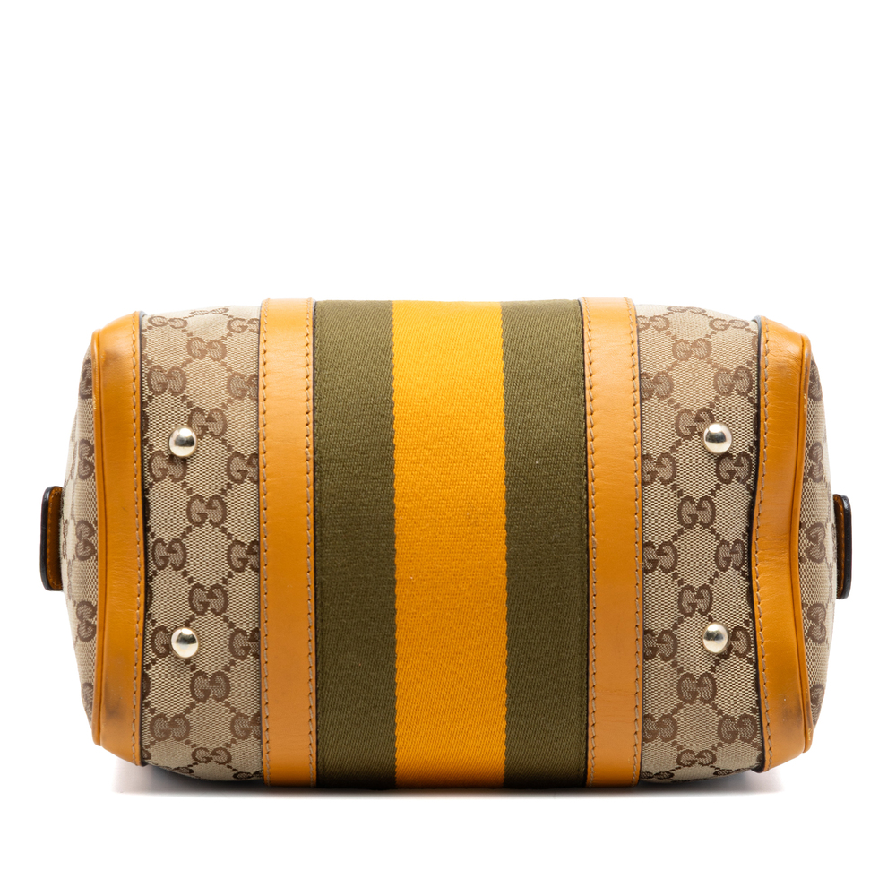 Pre-Loved Gucci Small GG Canvas Web Joy Boston Bag - Picture 3 of 7